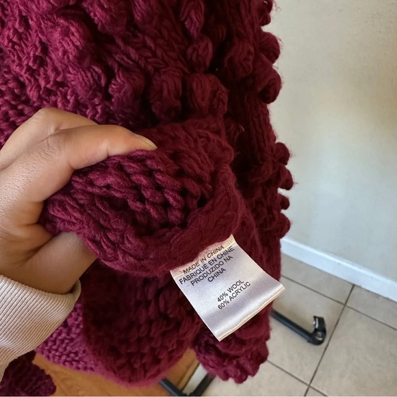 Chicwish Kinit Your Love Heart Yarn Ball Chunky‎ Hand Knit Cardigan - Picture 8 of 10